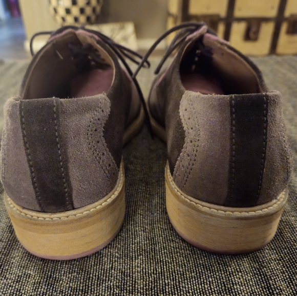Vintage John Fluevog Grey/Pink Wingtip Men's 8 Women's 10 - Picture 7 of 10